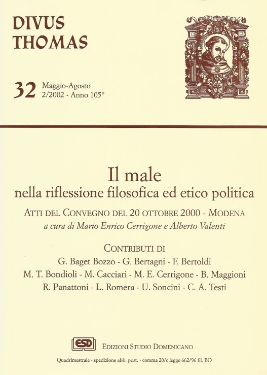 la copertina della rivista su cui è apparso questo articolo